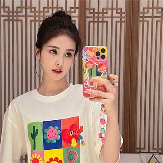 Wht Same Cartoon for Apple 13 Phone Case Iphone12promax/11/X/XR Mirror Bracelet for Women iyUk