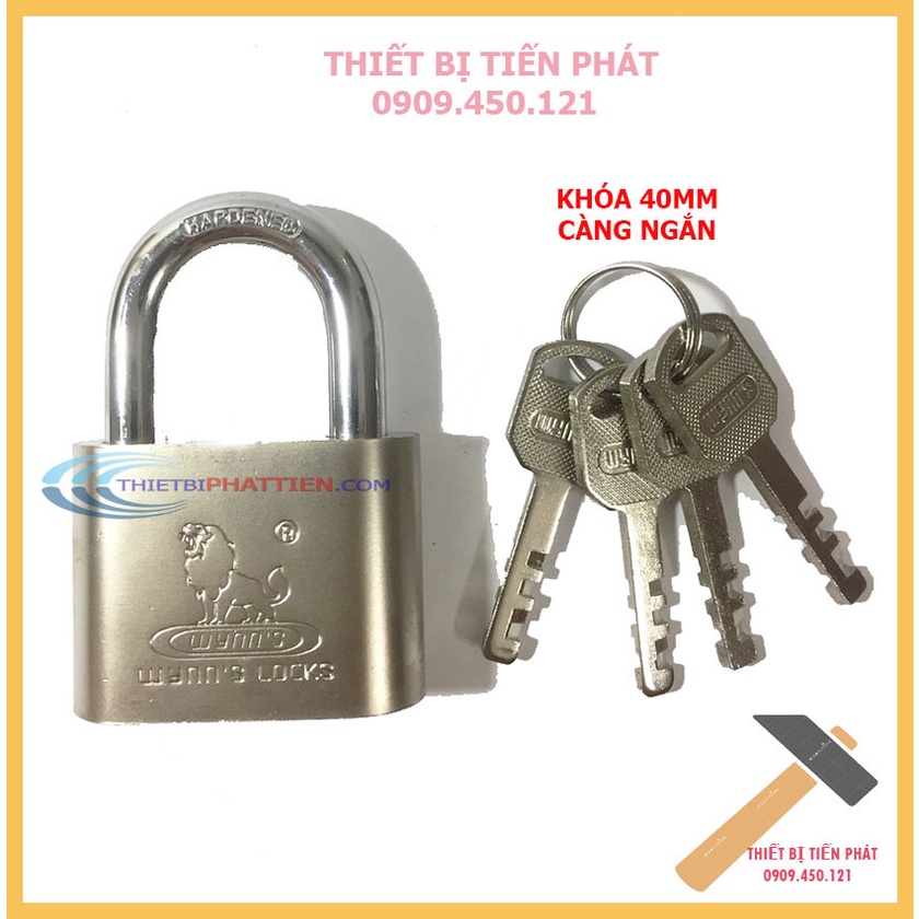 [CHÍNH HÃNG] Ổ Khóa Cửa, Khóa Tủ, Khóa Phòng, Vali, 40mm WYNN'S Bầu Chống Trộm Cao Cấp