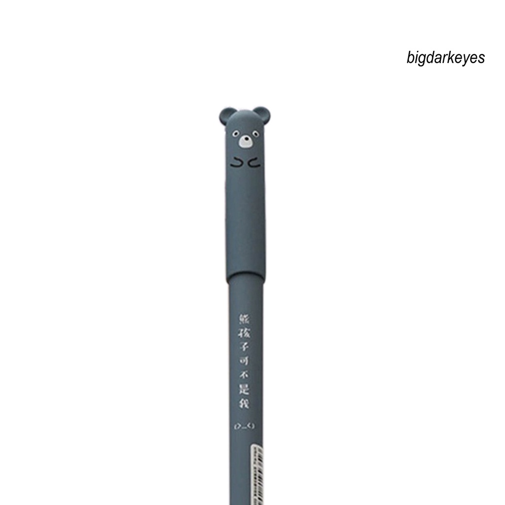 Nyt-bộ 4 Bút Gel Họa Tiết Động Vật Hoạt Hình Bằng Nhựa Chống Thấm Nước Có Thể Xóa Được Dùng Cho Gia Đình