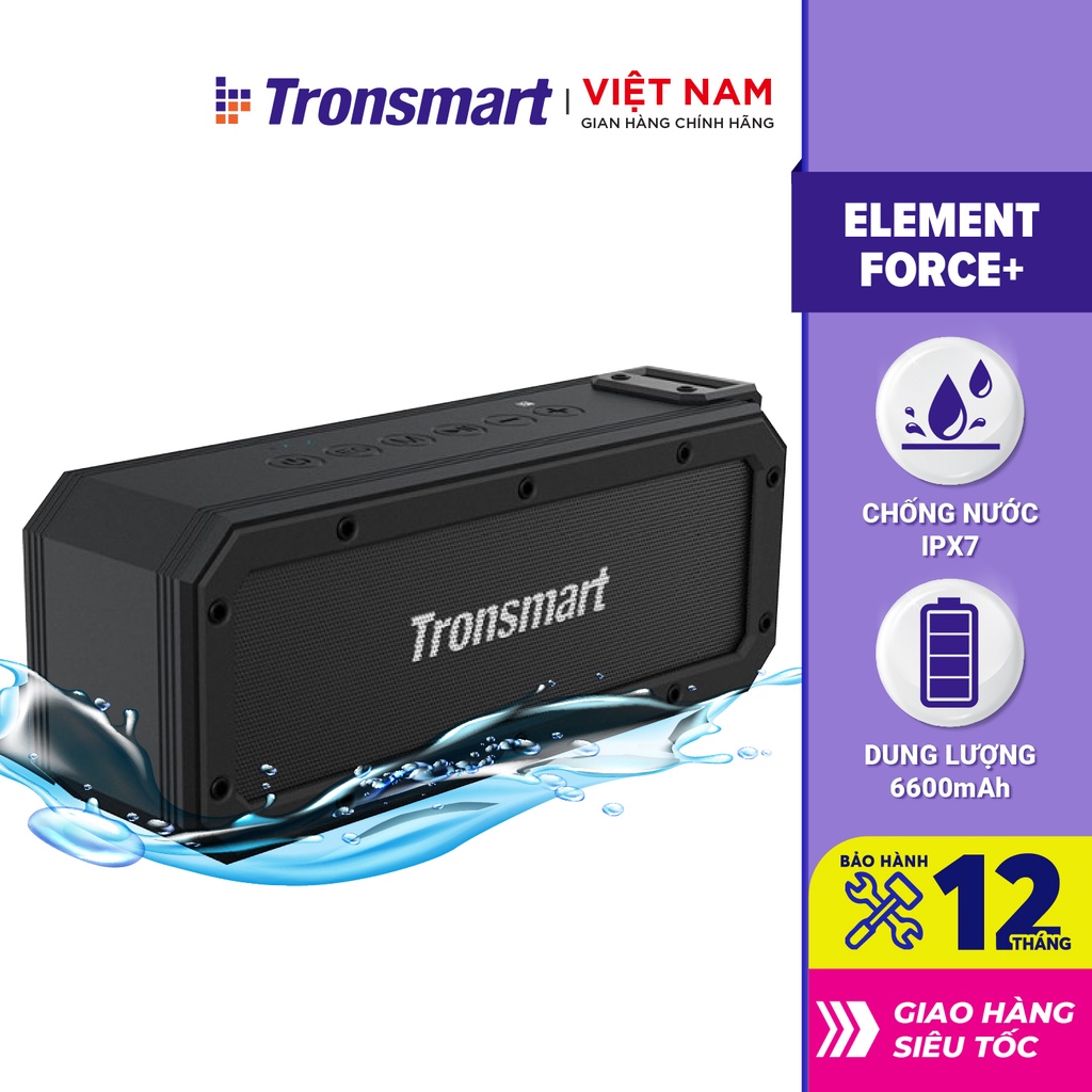 Loa Bluetooth Tronsmart Element Force+ TM-322485 Công suất 40W Chống nước IPX7- Bảo hành 12 thá