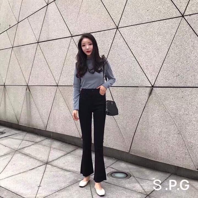 Quần Skin loe giả bò co dãn QS1865 - NhiNhi Shop