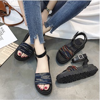 Sandal thổ cẩm 4 phân cao cấp (hàng có sẵn, ảnh chụp thật)