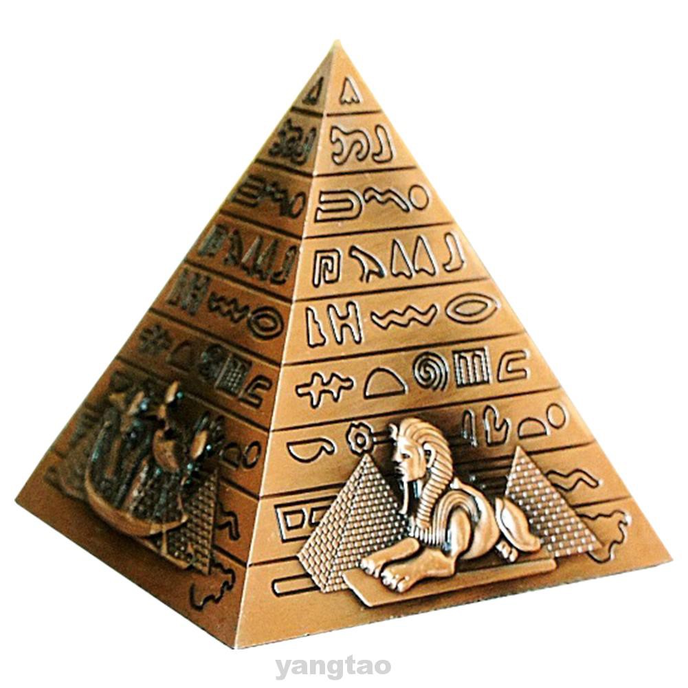 Mô Hình Kim Tự Tháp Ai Cập Bằng Kim Loại Trang Trí Bàn Làm Việc