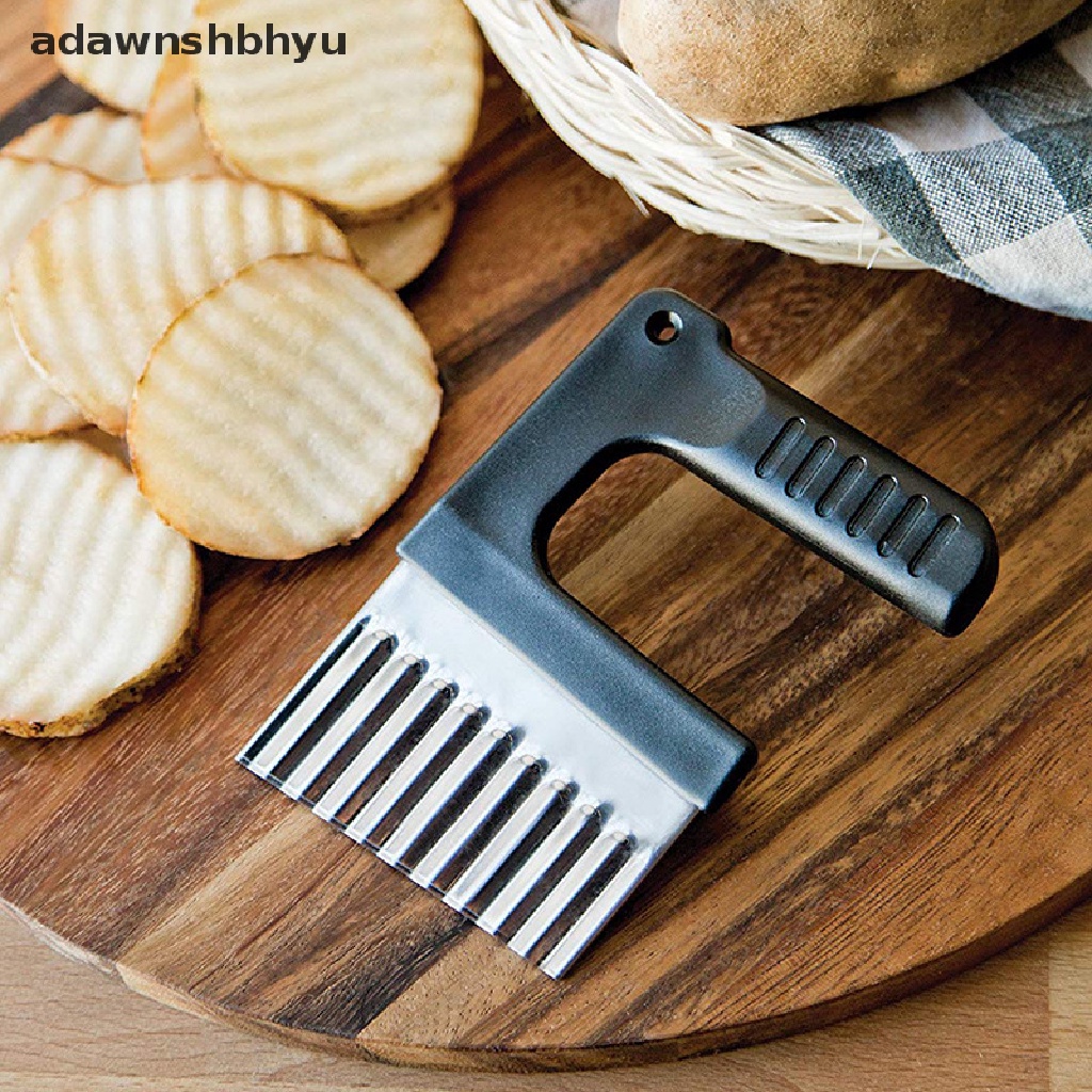 Dụng Cụ Cắt Lát Khoai Tây Lượn Sóng Bằng Thép Không Gỉ