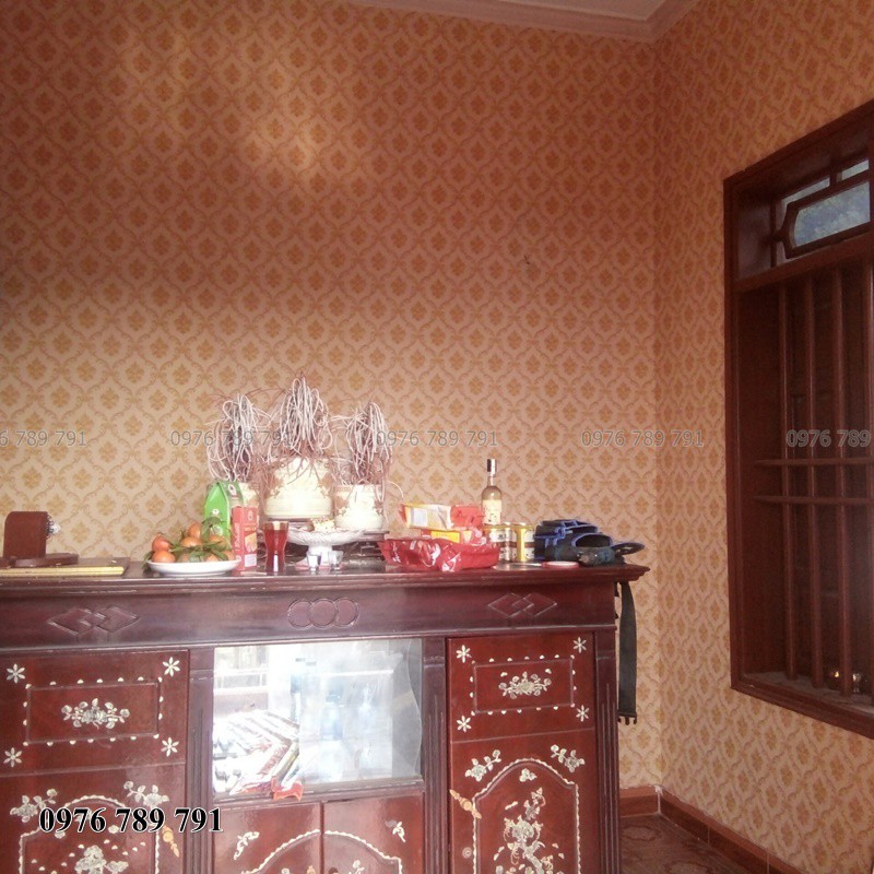Giấy Dán Tường Phòng Ngủ Hoa Văn 3d Cao Cấp MR Lụa Không Keo Nhiều Màu Lựa Chọn Khổ 53cm