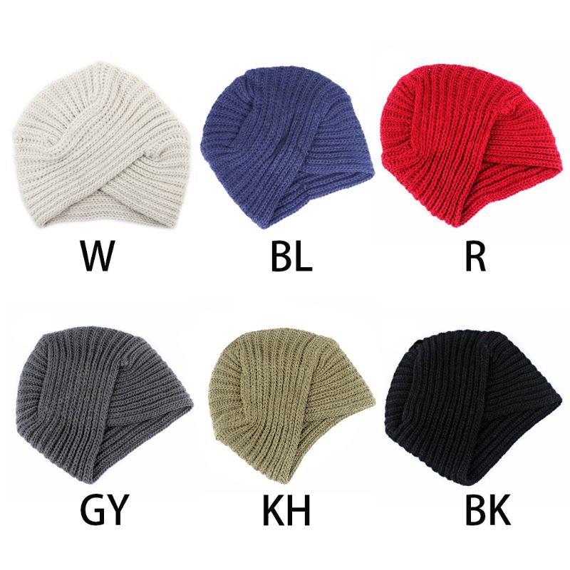 Inn Mũ Len Trùm Đầu Mùa Đông Phong Cách Dân Tộc Cho Nữ