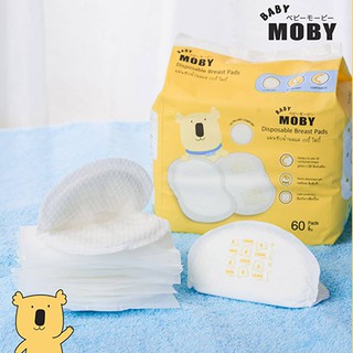 2 Bịch miếng thấm sữa Moby Baby + 1 Bông đa năng 80gr