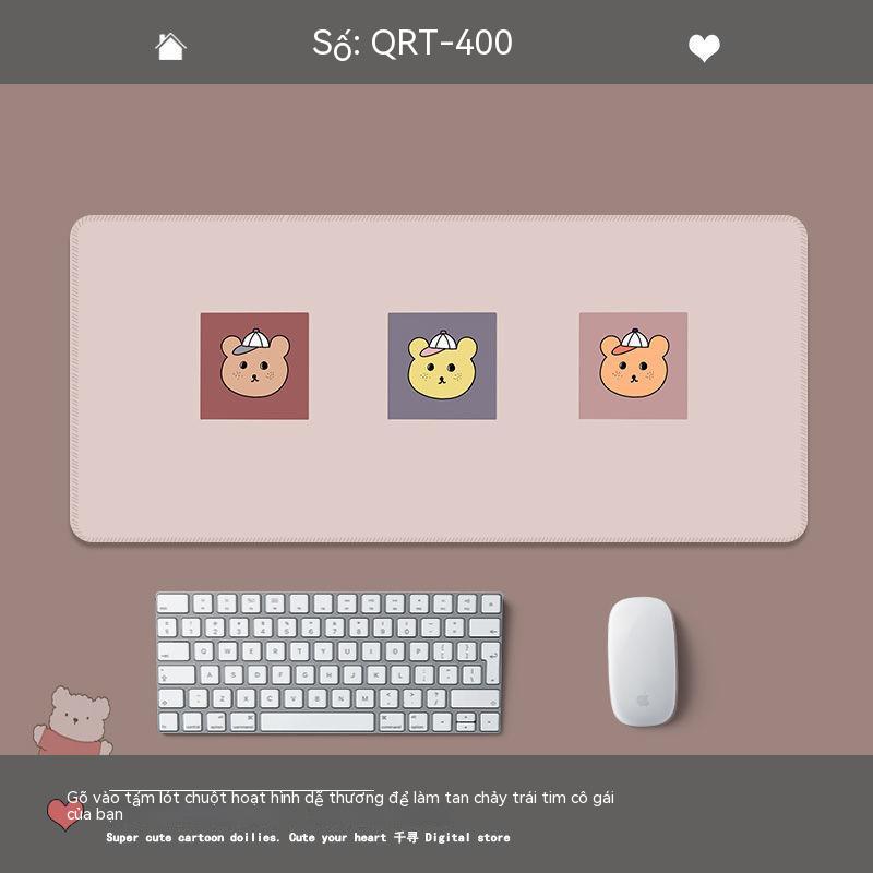 Miếng Lót Chuột / Bàn Phím Máy Tính Hình Gấu Dễ Thương