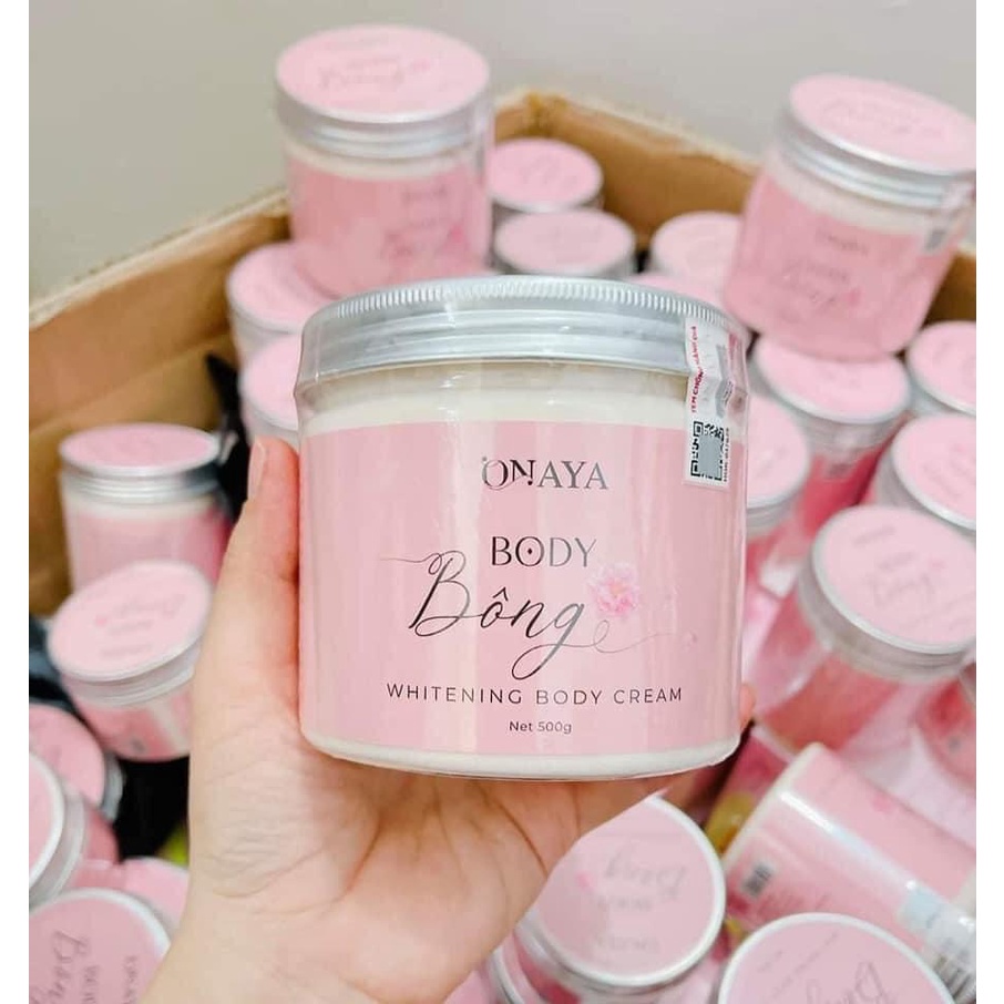 Kem body Bông 250g siêu phẩm dưỡng trắng da toàn thân cấp tốc chuyên dùng cho spa