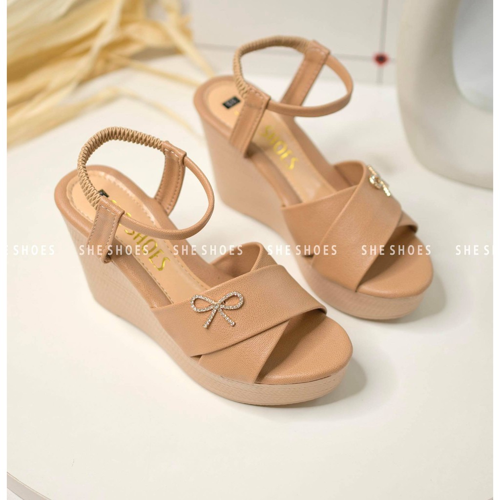 Giày sandal đế xuồng ♥️Freeship♥️ sandal nữ 9p siêu nhẹ, độc quyền bởi SHE SHOES