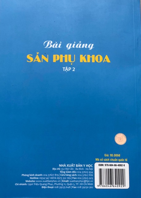 Sách - Bài Giảng sản phụ khoa tập 2