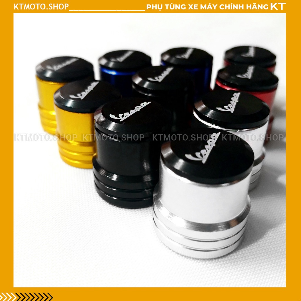 Ốc chân kính Vespa, nắp chụp chân gương chiếu hậu nhiều màu cho các loại xe - KTMotor Shop