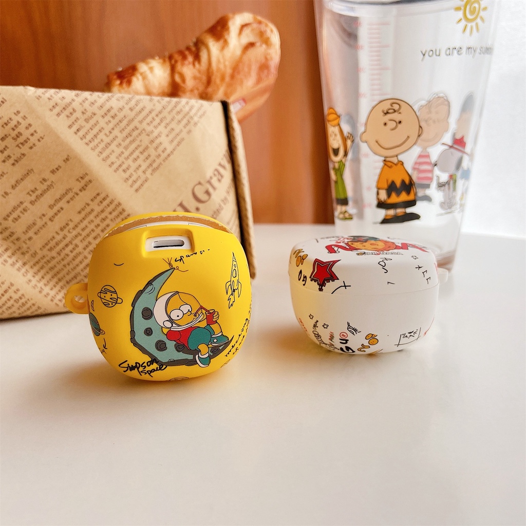 Vỏ Bảo Vệ Hộp Sạc Tai nghe không dây Bằng PC Họa Tiết Hoạt Hình Baseus Bowie WM02