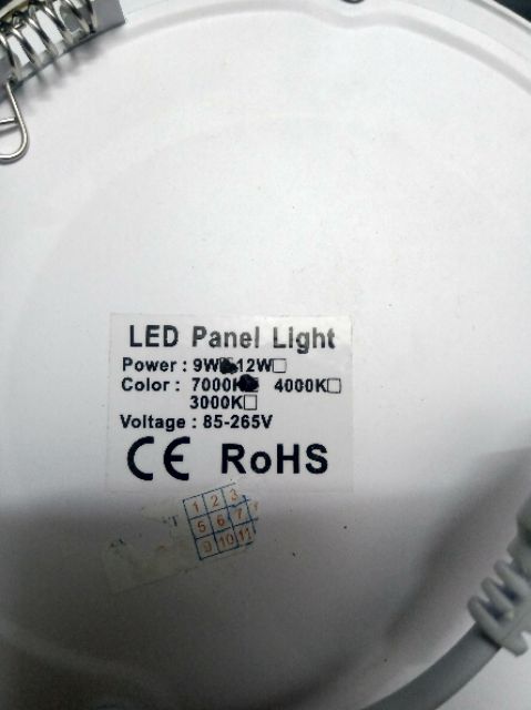 [GIÁ RẺ] Led Âm Trần (Led Panel Light) 9w 7000k Ánh sáng Trắng. Siêu Mỏng.