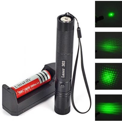 (Chính Hãng) Đèn Pin Laser 303 Tia Xanh Full Box Có Sạc Mới