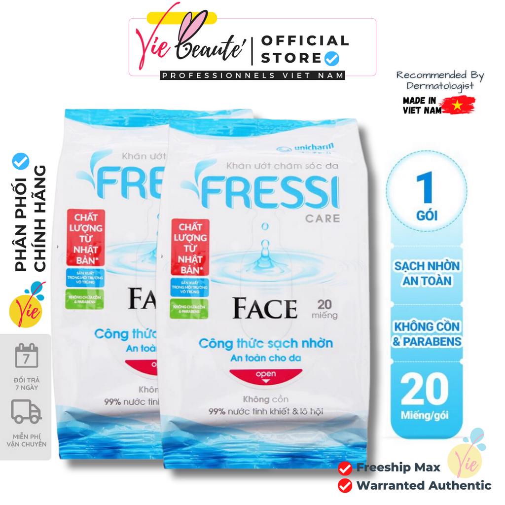 Khăn Ướt Chăm Sóc Da Face Fressi Care gói 20 Miếng/Gói