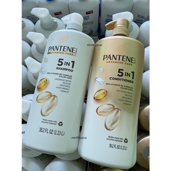 BỘ DẦU GỘI, XẢ PANTENE PRO-V ADVANCED CARE 5 IN 1 CỦA MỸ - 1.13L