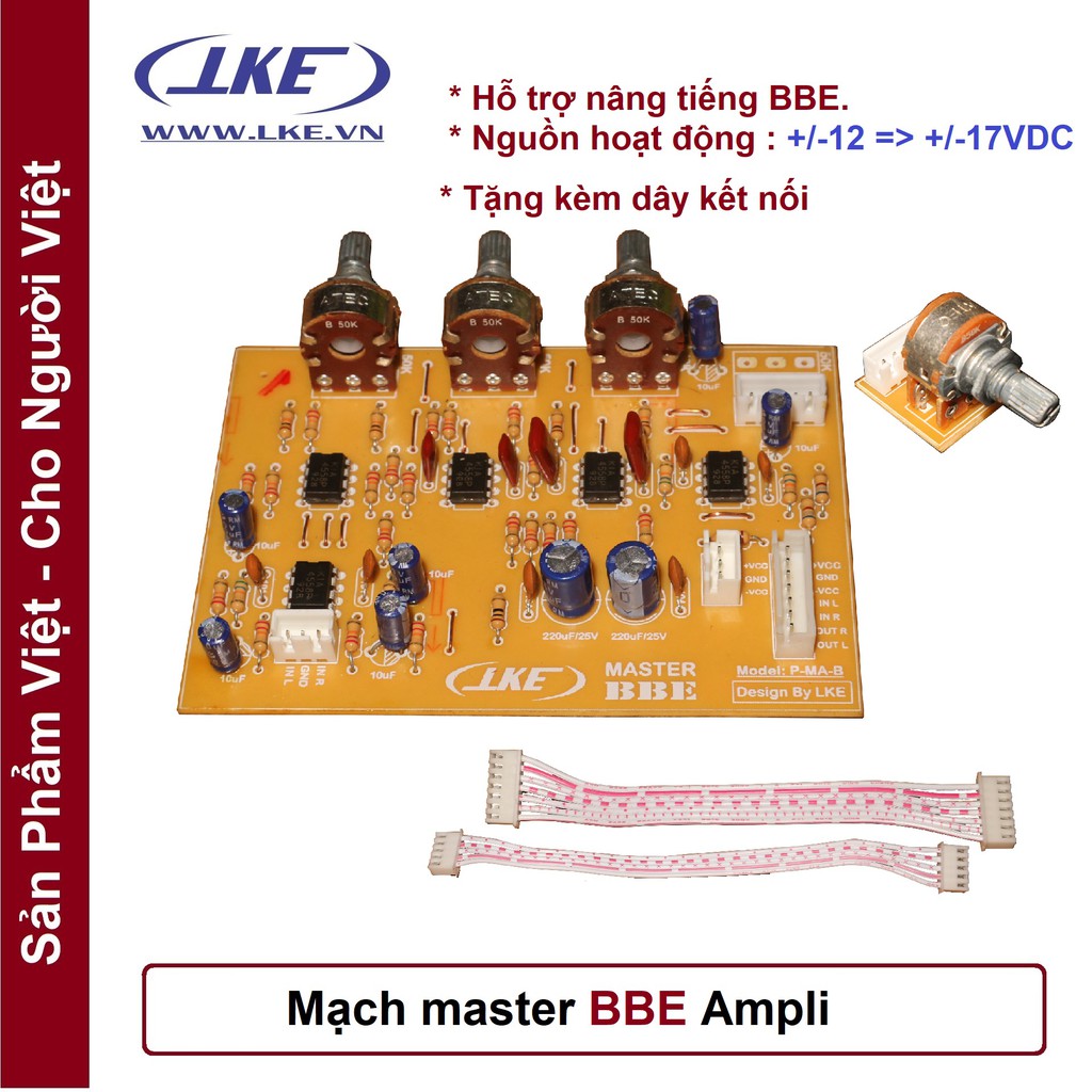 mạch master hỗ trợ nâng tiếng BBE LKE