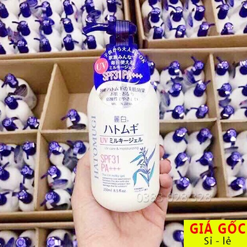 SỮA DƯỠNG THỂ  CHỐNG NẮNG HATOMUGI SPF31 PA+++ NHẬT