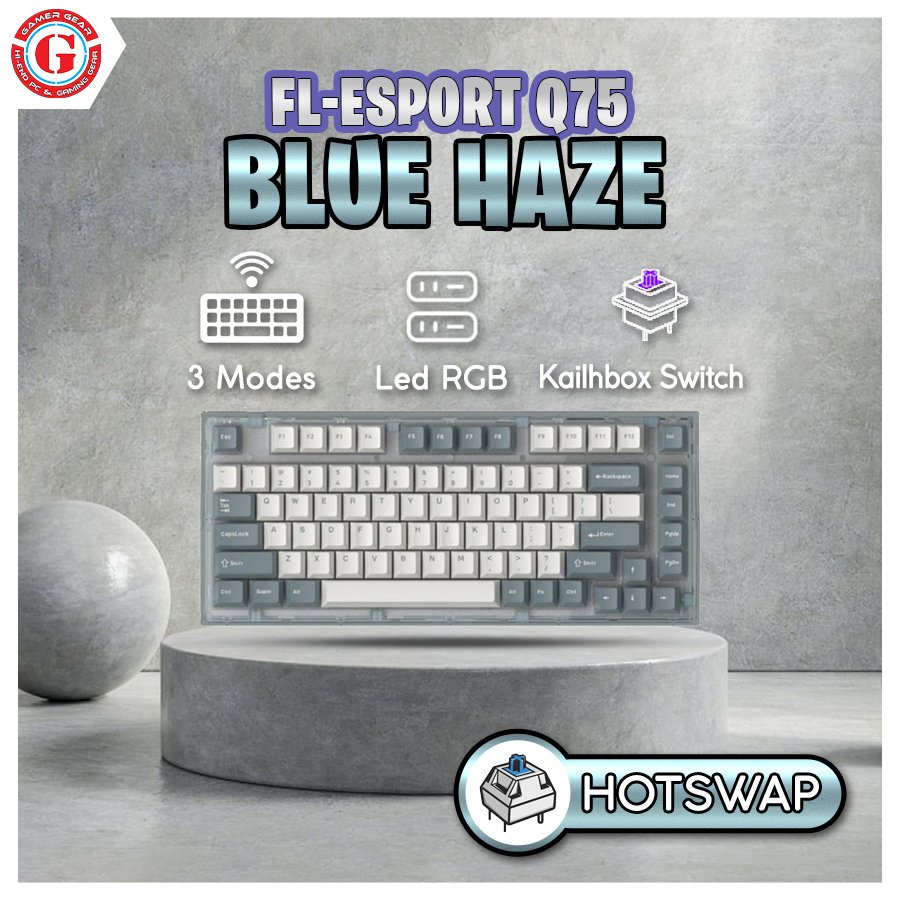 Bàn phím cơ FL-Esports Q75 Blue Haze