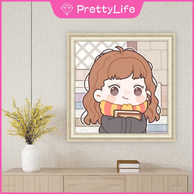 Bộ tranh đính đá 5D họa tiết Harry Potter hoạt hình độc đáo kích thước 30x30cm/40x40cm/50x50cm