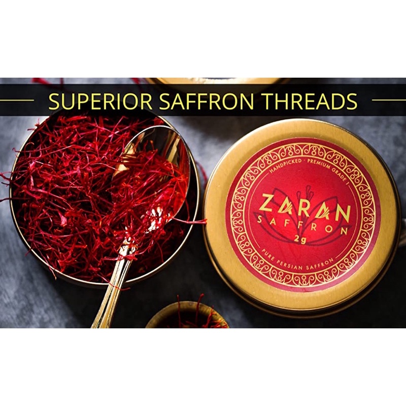 [Bill Mỹ] Nhuỵ hoa nghệ tây Saffron Zaran hộp 2g - Top 3 Saffron bán chạy nhất tại Mỹ