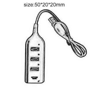 Bộ HUB chia 4 cổng USB 2.0 tốc độ cao
