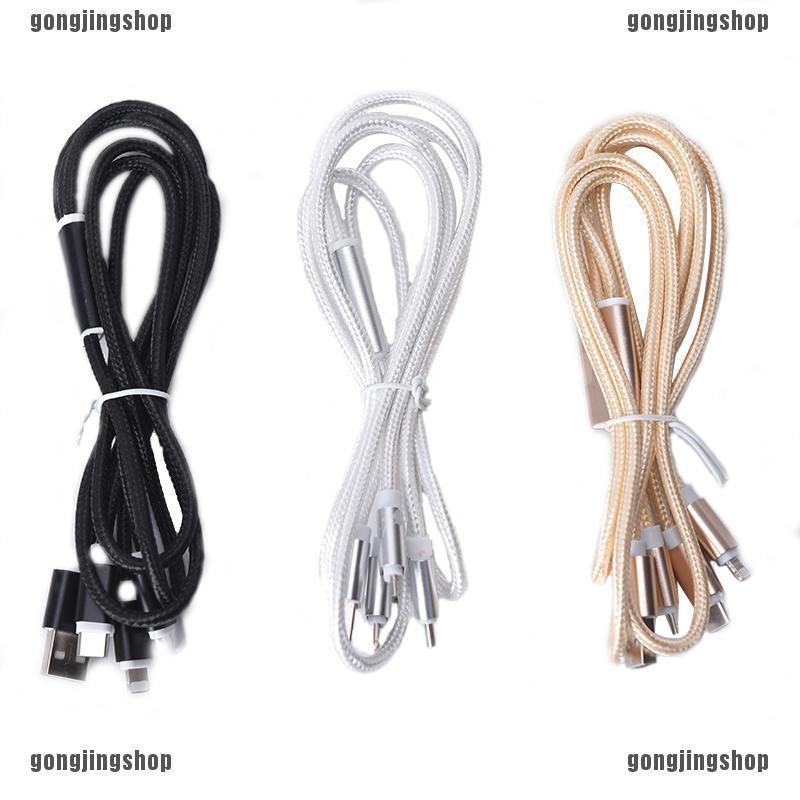 ❀GIÁ RẺ❀3 in 1 Multi Type-C Micro USB Cable Data Sync Charging Wire for iPhone Android