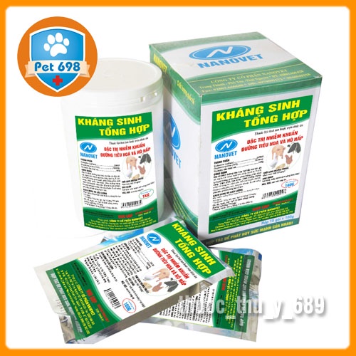 Gói 50g Phòng bệnh tổng hợp cho chim cảnh, gà đá PET-698