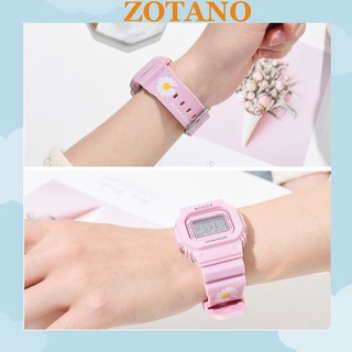 Đồng hồ điện tử nam nữ Aosun dây hoa cúc xinh xắn cực hot DH106