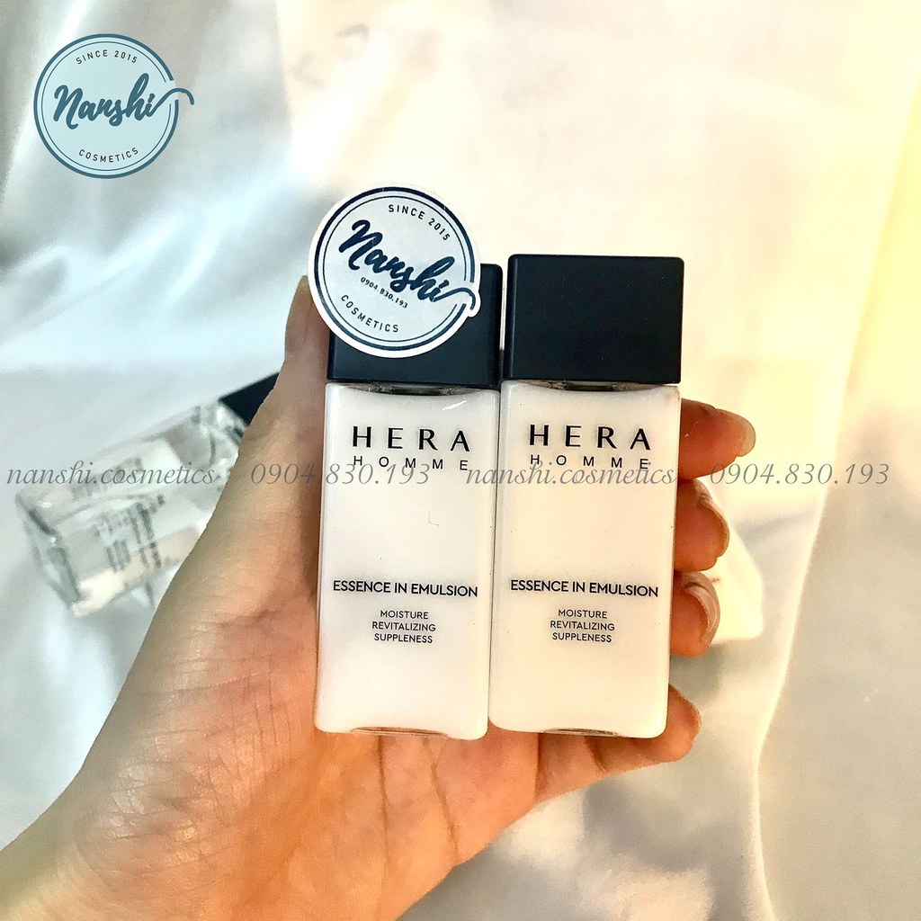[CHÍNH HÃNG] Nước Thần Và Sữa Dưỡng Da Cho Nam Hera Homme Essence In Emulsion 20ml