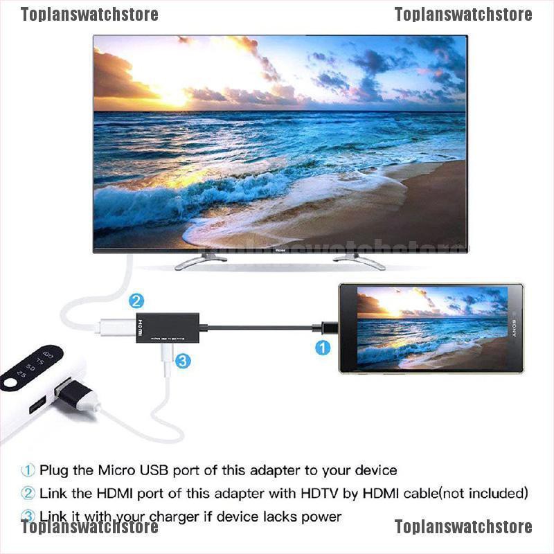 Đầu Chuyển Đổi Video Âm Thanh Cổng Type C Và Micro USB Sang Hdmi 1080p Hd