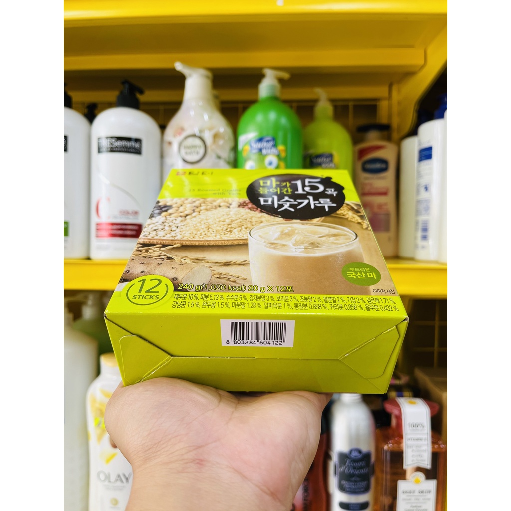 [15 Đậu NHỎ] Ngũ Cốc DAMTUH 15 Loại Đậu Hộp 240g (12 Gói) - Nhập Khẩu Hàn Quốc