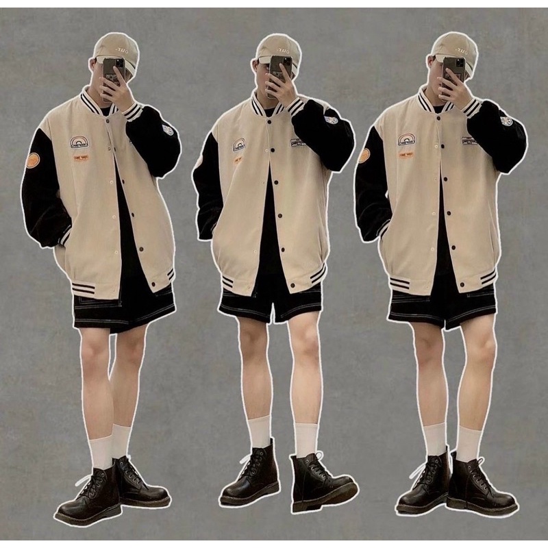 ÁO KHOÁC BOMBER NHUNG CẦU VÒNG ( hình chụp thật )