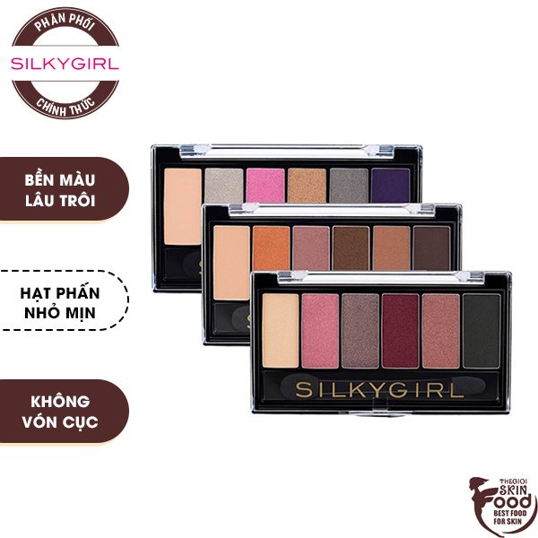 Bảng Phấn Mắt 6 Màu Xinh Xắn Cho Đôi Mắt Lung Linh Silkygirl Truly Nude Eye Shadow Palette 6g