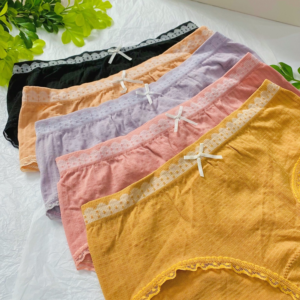 QUẦN LÓT NỮ XUẤT NHẬT CHẤT COTTON đính nơ