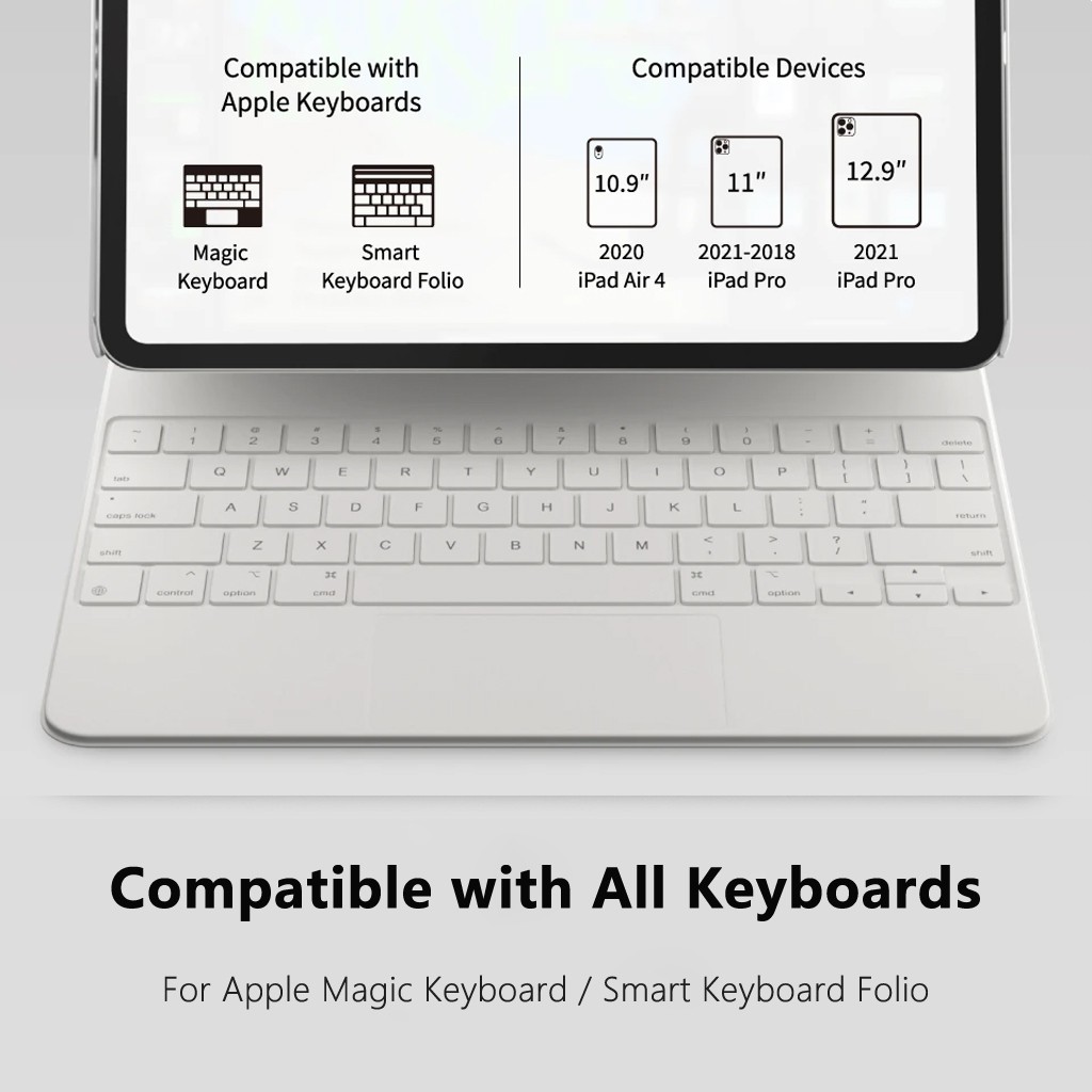 SwitchEasy Ốp Máy Tính Bảng Có Bàn Phím Ảo Thuật M1 Dành Cho Apple iPad Pro 11 Inch Thế Hệ Thứ 3/ iPad Air 10.9"/4th Gen/12/9 Inch 2021&2020& 2018