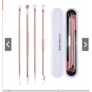 DỤNG CỤ NẶN MỤN VÀ LẤY RÁY TAI 4 CÂY 8 ĐẦU