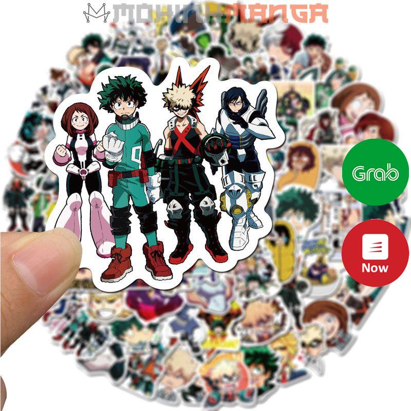 Sticker My Hero Academia miếng dán decal Học viện siêu anh hùng chống nước hình dán Midoriya Bakugou Todoroki All Might