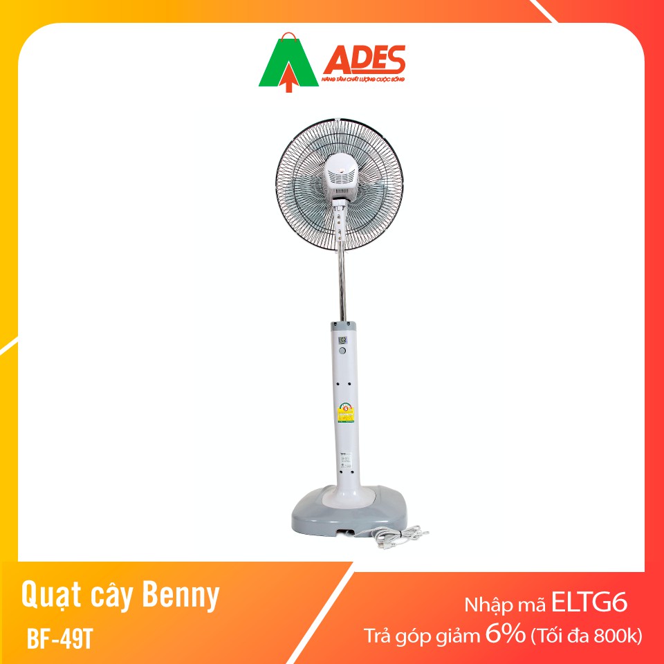 [Mã 154ELSALE2 giảm 7% đơn 300K] Quạt cây Benny BF-49T | Chính Hãng, Giá Rẻ