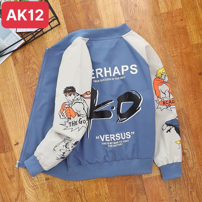 ⚡️ Áo khoác dù trẻ em ⚡️ XẢ HÀNG ⚡️ Áo khoác thu đông cho bé in 3d màu sắc nổi bật, hàng Hàn quốc cao cấp