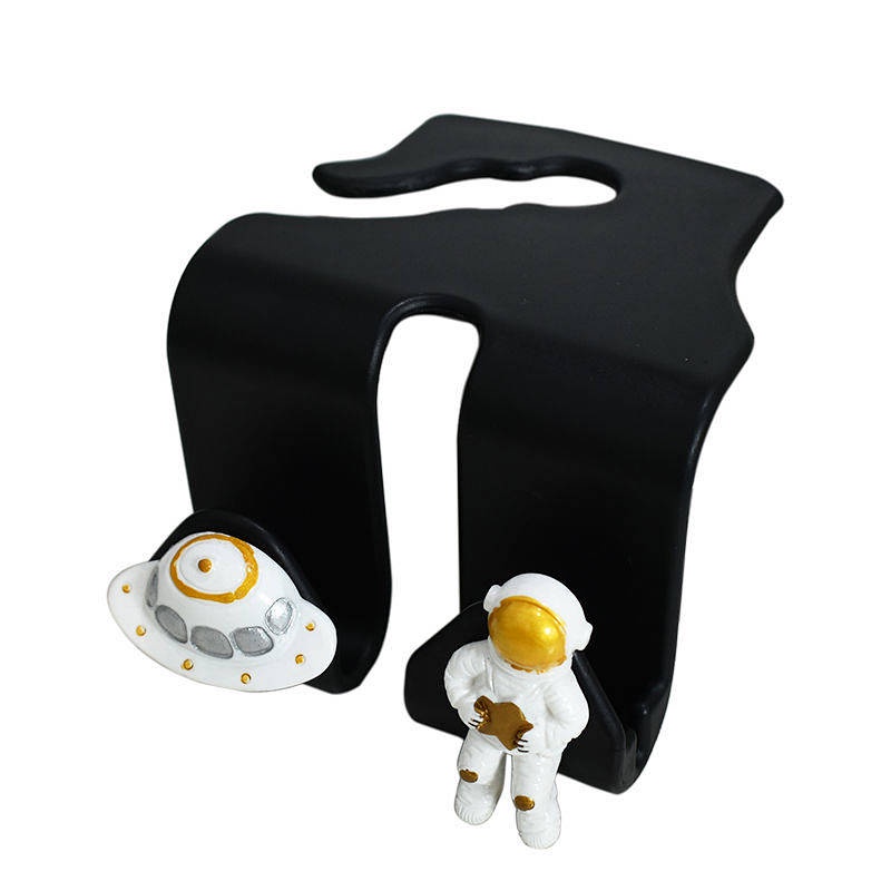 Móc treo đồ dùng gắn ghế ngồi xe hơi chủ đề phi hành gia hoạt hình dễ thương đa năng dùng để trang trí