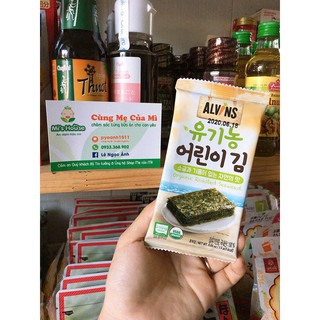 Rong Biển Hữu Cơ Ăn Liền Tách Muối Hàn Quốc