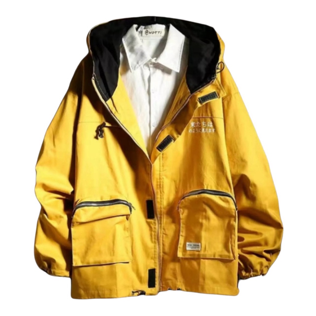 Áo Khoác Dù Bomber Unisex Phối Tay Cúc Bấm - ĐĂNG QUANG FASHION