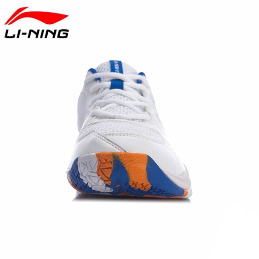 Giày cầu lông Lining AYTR009-1 đế kếp chống lật cổ chân màu trắng dành cho nam