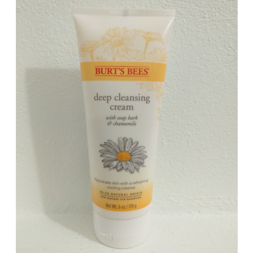 Sữa rửa mặt Burt's bees deep cleansing cream with soap bark & chamomile (mẫu mới)