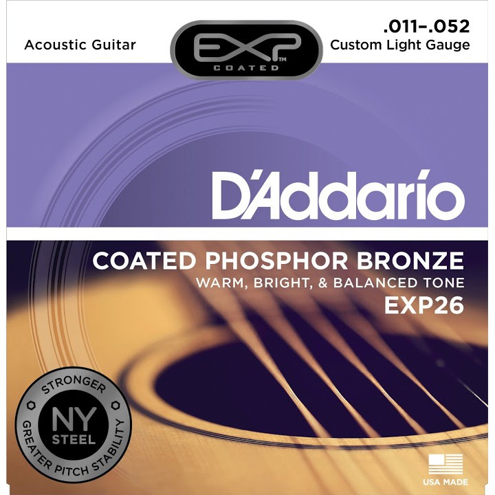 Dây Guitar Acoustic D'Addario EJ13 - Exp26