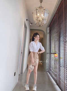 Sét bộ sơ mi chân kaki
