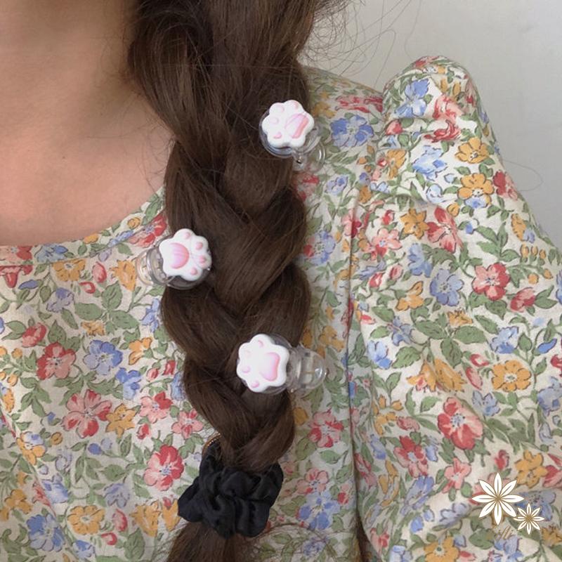 Kẹp tóc hình chân mèo dễ thương cho nữ