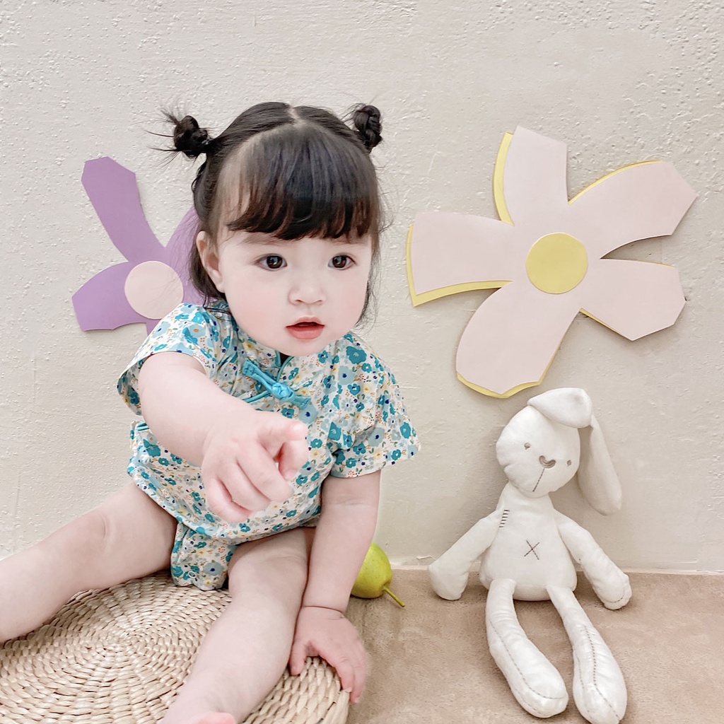Đồ Ngủ Liền Thân Kiểu Hán Phục Dễ Thương Cho Bé 0959